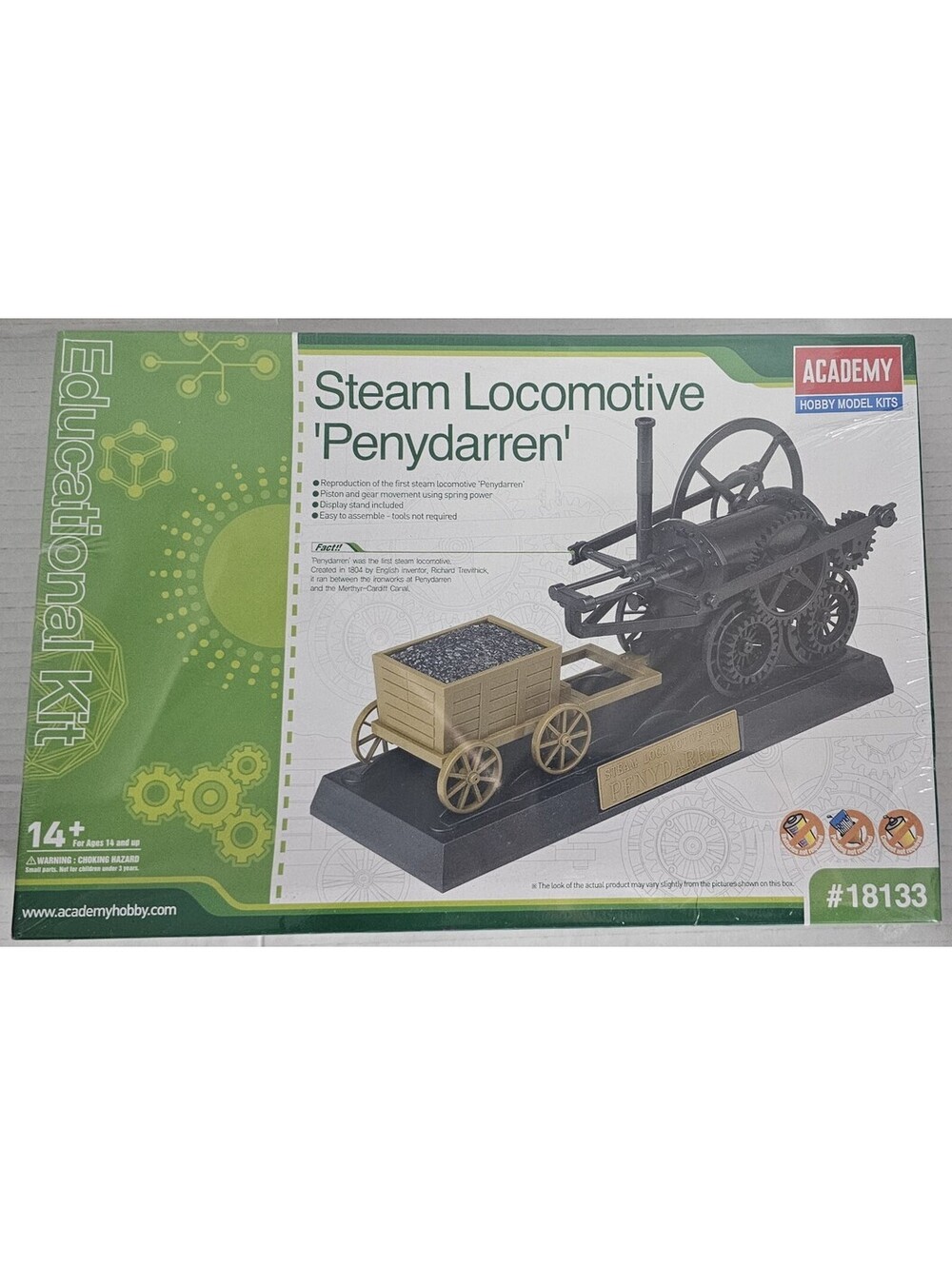Academy Steam Locomotive Penydarren Model Kit #18133 - New Sealed